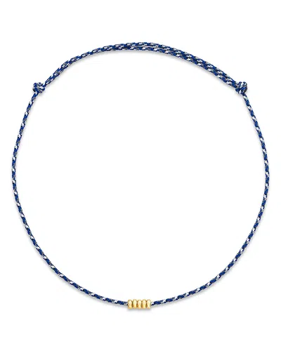Zoë Chicco 14k Yellow Gold Paracord Rondelle Slider Necklace, 12-26 In Multi