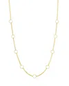 Zoë Chicco 14k Yellow Gold Simple Gold Open Circle Box Chain Necklace, 14-16 In Gold