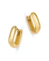 Zoë Chicco 14k Yellow Gold Simple Gold Polished Oval Huggie Hoop Earrings In Gold
