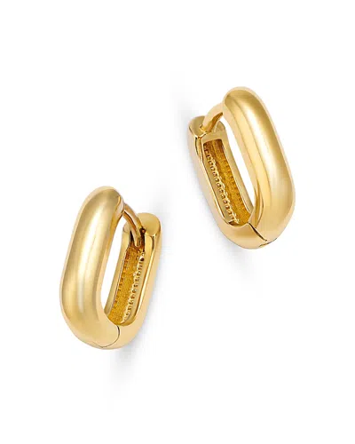 Zoë Chicco 14k Yellow Gold Simple Gold Polished Oval Huggie Hoop Earrings