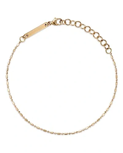Zoë Chicco 14k Yellow Gold Simple Gold Tube & Bead Link Bracelet
