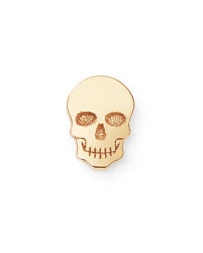 Zoë Chicco 14k Yellow Gold Single Itty Bitty Skull Stud Earring