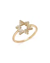 Zoë Chicco 14k Yellow Gold Small Diamond Bezel Star Of David Ring, 0.15 Ct. T. W. In Gold
