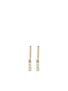 Zoë Chicco 14kt Yellow Gold Bar Diamond Earrings In Gold