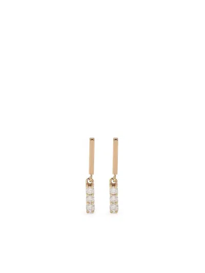 Zoë Chicco 14kt Yellow Gold Bar Diamond Earrings