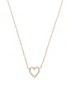 Zoë Chicco 14kt Yellow Gold Heart Diamond Necklace In Gold