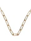 Zoë Chicco 14kt Yellow Gold Paperclip Diamond Necklace In Gold