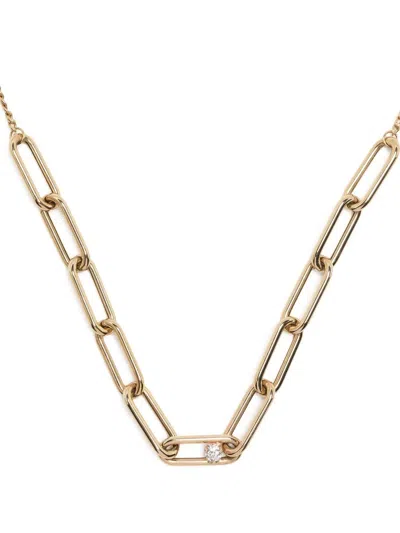 Zoë Chicco 14kt Yellow Gold Paperclip Diamond Necklace