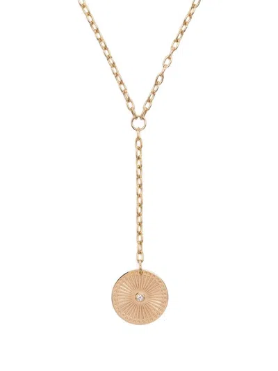 Zoë Chicco 14kt Yellow Gold Sunbeam Diamond Necklace