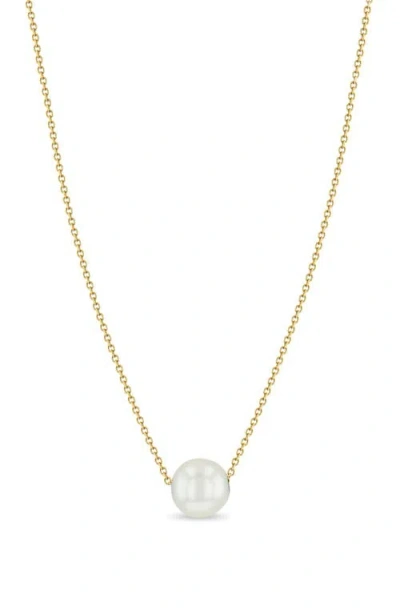 Zoë Chicco Cultured Pearl Choker Necklace In Gold