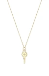 Zoë Chicco Diamond Key Pendant Necklace In Gold