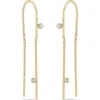 Zoë Chicco Diamond Wire Threader Earrings In Gold