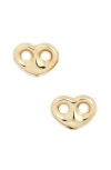 Zoë Chicco Heart Mariner Stud Earrings
