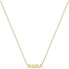 Zoë Chicco Itty Bitty Mama Pendant Necklace In Gold