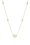 Zoë Chicco Mariner Station Necklace In Gold