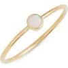 Zoë Chicco Opal Stacking Ring In Yellow Gold