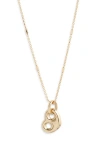 Zoë Chicco Puffy Mariner Heart Pendant Necklace