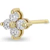 Zoë Chicco Quad Diamond Stud Earring In Gold