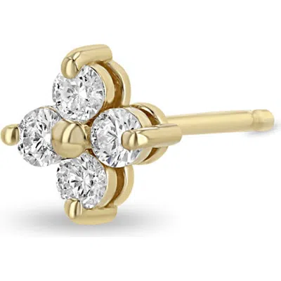 Zoë Chicco Quad Diamond Stud Earring In Gold