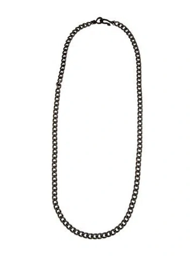 Pre-owned Zoë Chicco Snake Hook Curb Link Chain Necklace, 38" In Multi