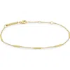 Zoë Chicco 14k Yellow Gold Gold Bars Station Link Bracelet In Gold