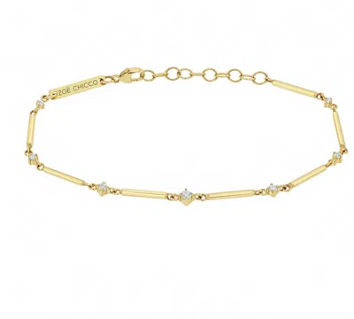 Zoë Chicco Women's Square Bar Bracelet In Gold