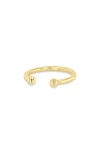 Zoë Chicco Zoè Chicco Single Round Wire Ear Cuff In Gold