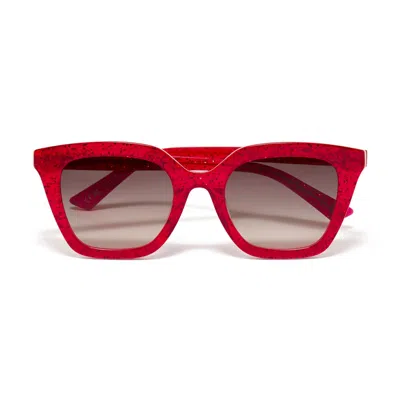 Zoë De Pass Eyewear Women's Lauryn Red Glitter