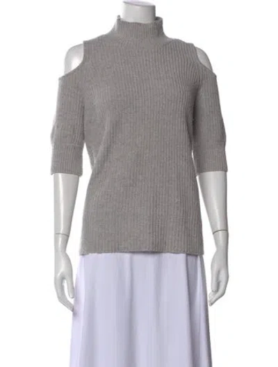 Pre-owned Zoë Jordan Cashmere Turtleneck Sweater In Neutral