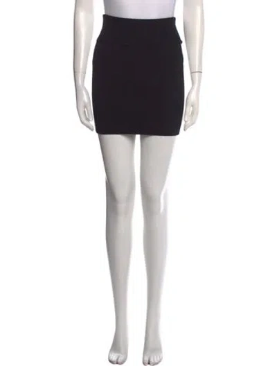 Pre-owned Zoë Jordan Mini Skirt In Black