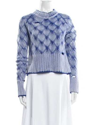 Pre-owned Zoë Jordan Wool Printed Sweater In Multi