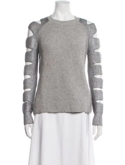 Pre-owned Zoë Jordan Wool Scoop Neck Sweater