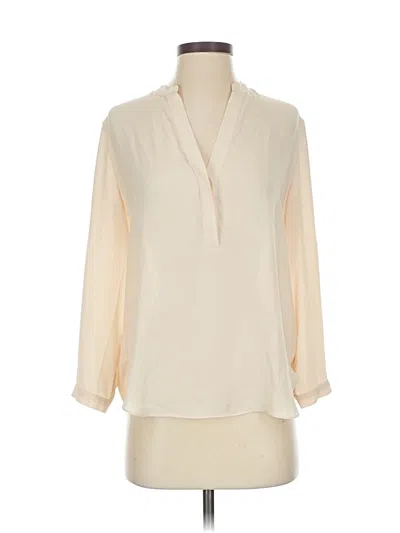 Pre-owned Zoa 3/4 Sleeve Blouse In White