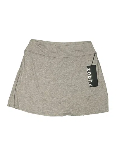 Pre-owned Zobha Active Skort In Gray