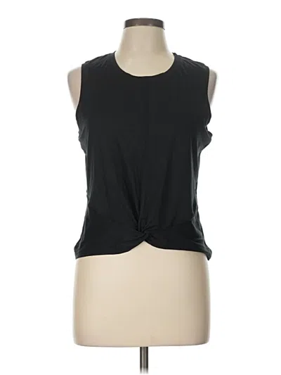 Pre-owned Zobha Sleeveless Top Black Keyhole Neckline Tops