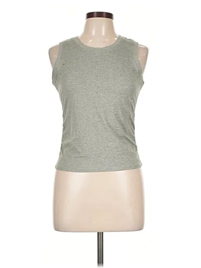 Pre-owned Zobha Sleeveless Top Gray Crew Neck Tops