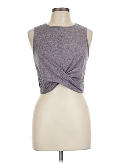 Pre-owned Zobha Sleeveless Top Gray Halter Neckline Tops