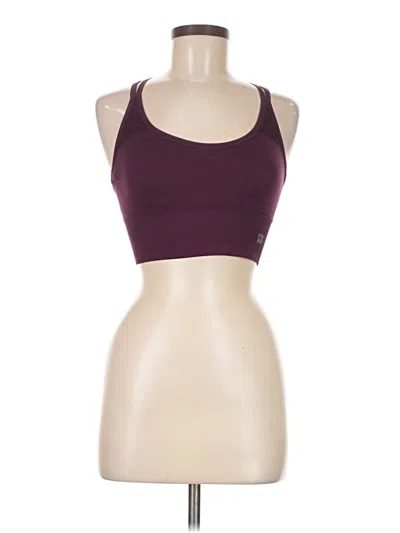 Pre-owned Zobha Sports Bra In Burgundy
