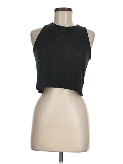 Pre-owned Zobha Tank Top Black Halter Neckline Tops