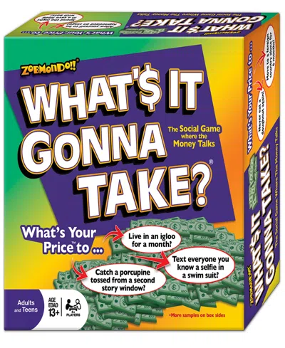 Zobmondo What's It Gonna Take Board Game Big Question And Answer Family Game In Multi
