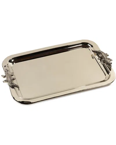Zodax 22in Long Crocodile Serving Tray