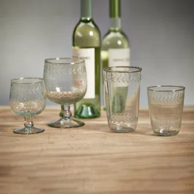 Zodax 4 Piece 10.6 Oz. Glassware Set In Clear