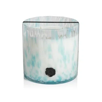 Zodax Ag Opal Glass 5-wick Candle Jar, Sunset Beach In Blue