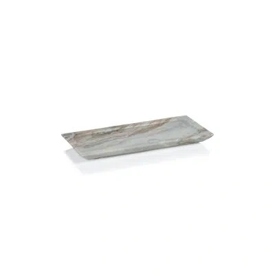 Zodax Altamura Marble Tray In Brown;white;fantasy Brown