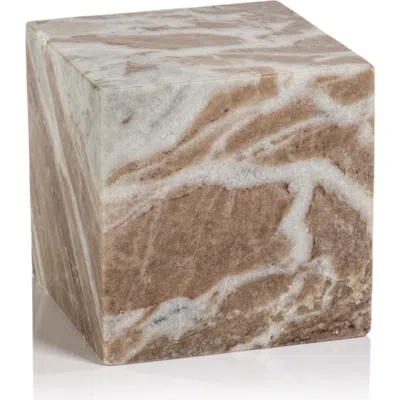Zodax Altamura Set Of 2 Marble Bookends In Brown