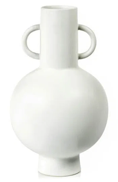 Zodax Avesta Stoneware Vase In White