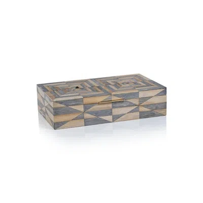 Zodax Bamba Decorative Box With Brass Trim