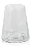 Zodax Benin Taper Up Of 4 Stemless Wine Glasses In Transparent