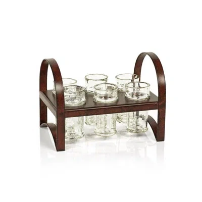 Zodax Biasca 6-shot Tequila Serving Set In Clear