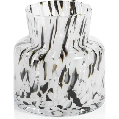 Zodax Bickley Confetti Glass Vase In White